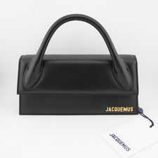 Jacquemus Chiquito Long Black Leather Purse Handbag 213BA004 3000 990