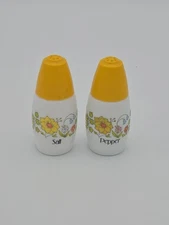 Corningware Salt And Pepper Shakers Gemco Meadow