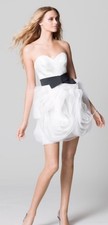 Wtoo By Watters Mini White Dress Wedding Bride Designer Sz 12