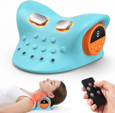 3 in 1 Electric Cervical Neck Massager with Heat Vibration Traction, Cordless Ne