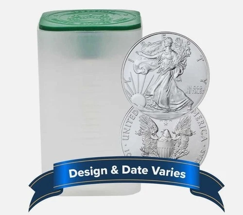 Roll of 20 - $1 American Silver Eagle 1 oz Random Year BU