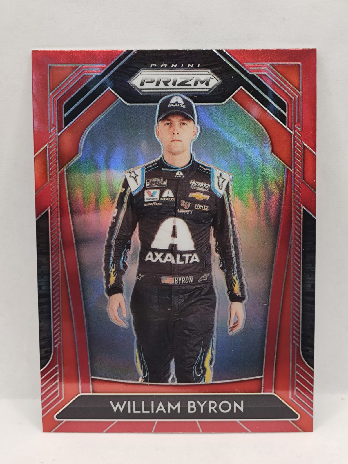 2020 Panini Prizm #25 William Byron Red Prizm Base Driver NASCAR Racing Card