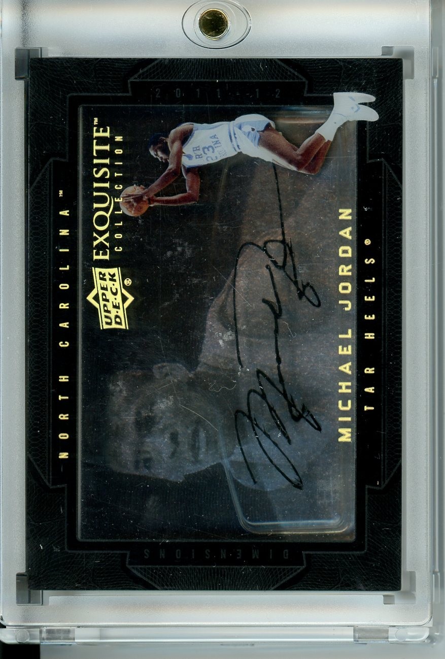 Michael Jordan North Carolina Tar Heels 2011 EXQUISITE COLLECTION #D-MI AUTO 