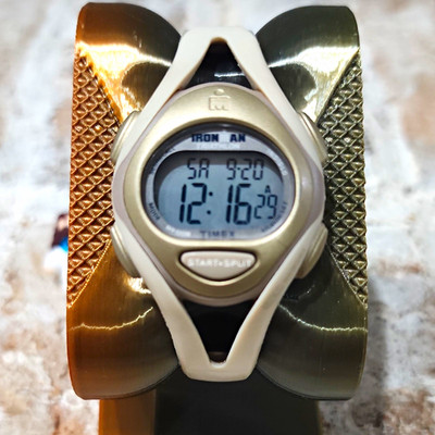 Timex Ironman Pulse Watch Digital Heart Rate Monitor Alarm Chronograph White