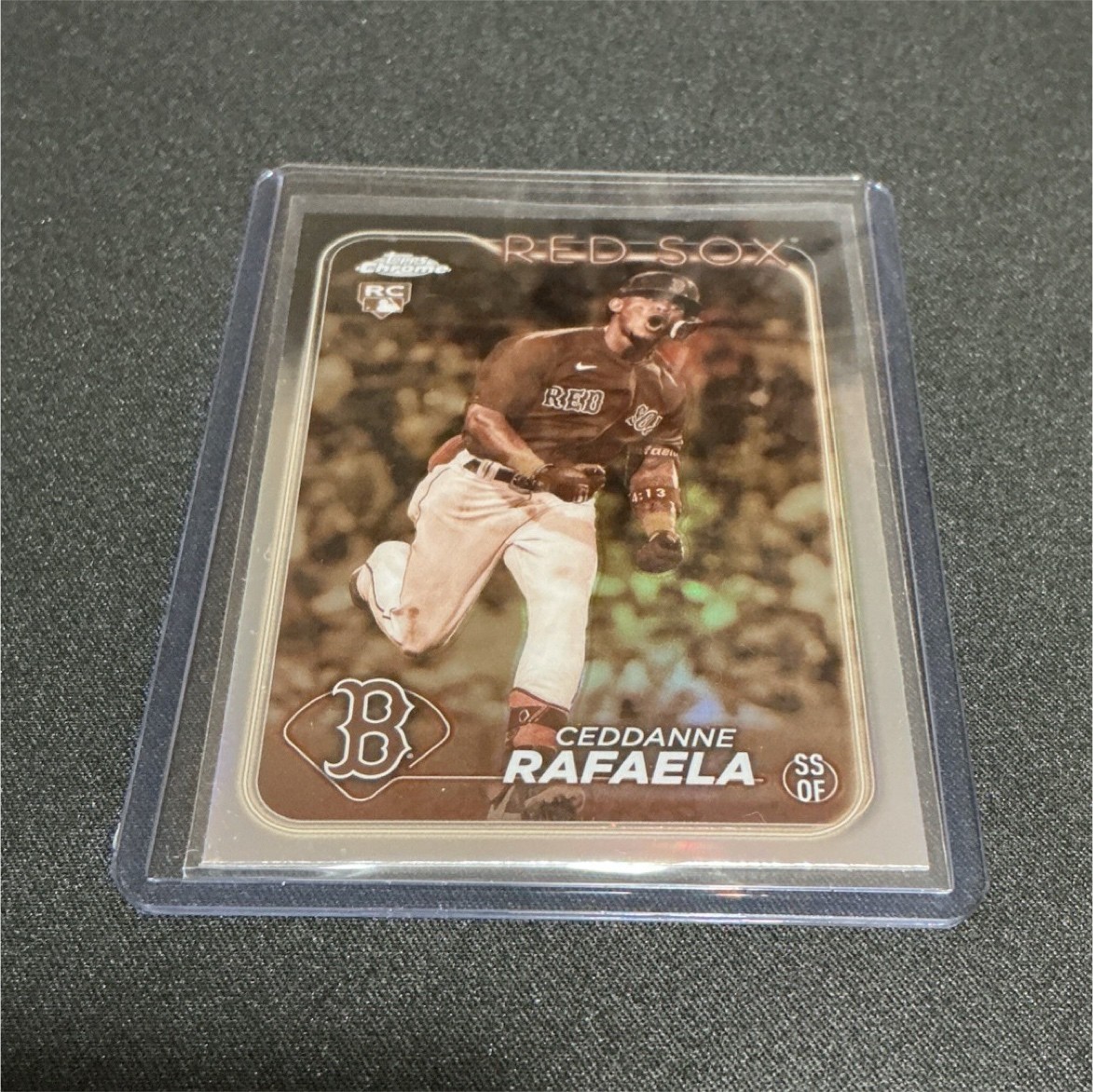 2024 Topps Chrome Sepia Rookie Ceddanne Rafaela #118 Boston Red Sox