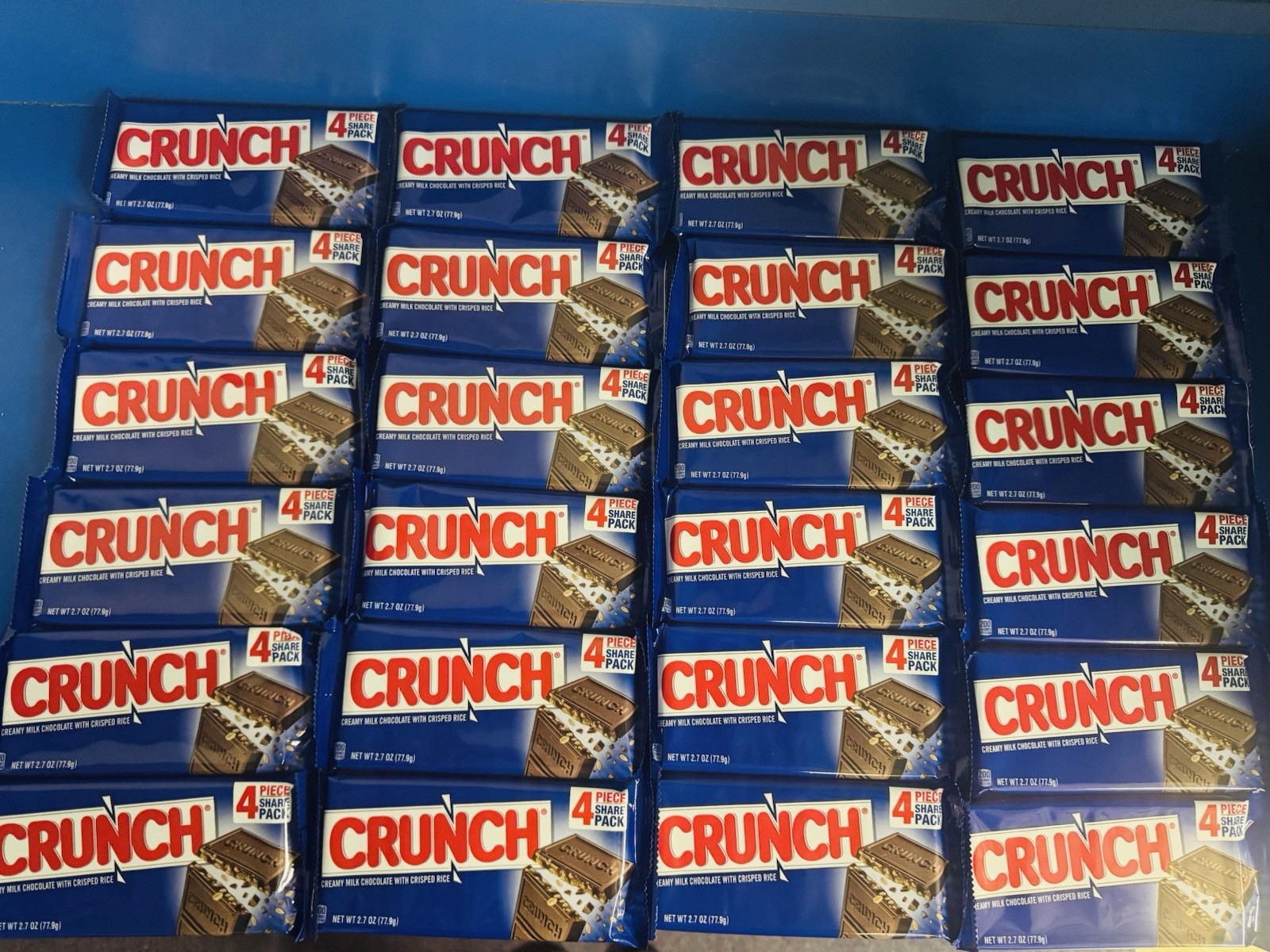 (24) Nestle Crunch 4 PC Share Pack 2.7 Ounces BB: 03/2026
