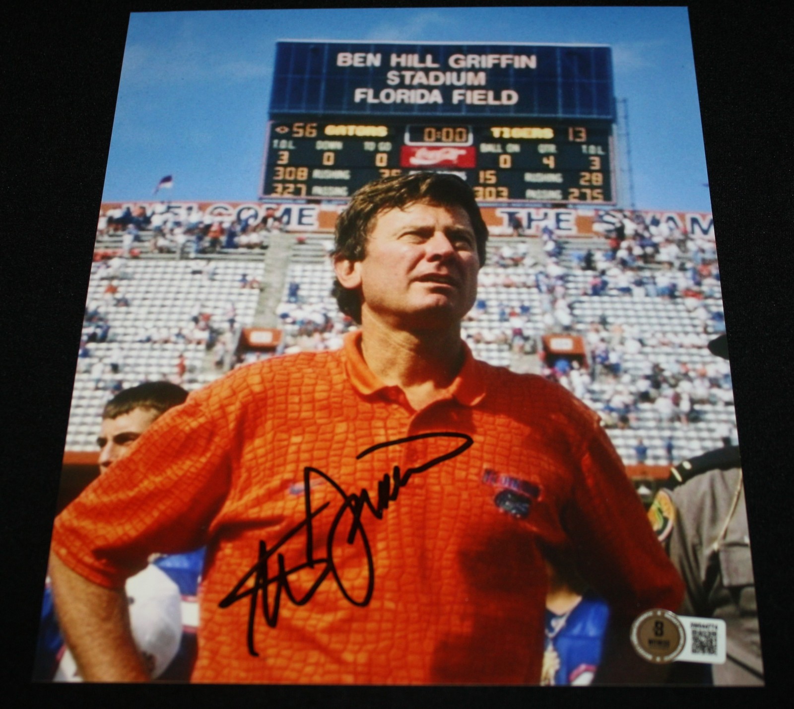 Steve Spurrier Autographed Signed Florida Gators 8 x 10, , Beckett BAS 3W044774 