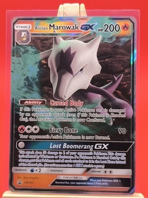 ポケモンカードセット（ホロ・GXカード） Alolan Marowak GX SM187 Ultra Rare Holo Promo Pokemon Card | eBay