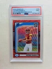 2024 Panini Donruss Jayden Daniels Optic Preview Rated Rookie Red Wave PSA 9 RC