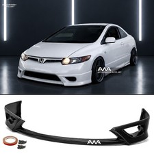 For 2006-2008 Honda Civic Coupe 2dr Hf-p Style Front Bumper Lip Spoiler