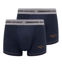 NWT BI-PACK with 2 AERONAUTICA MILITARE BOXER BRIEFS Italy stretch cotton 2XL