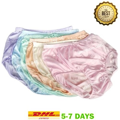 Lot of 6 Vintage Plus Size 3XL Sheer Transparent Silk Nylon Panties Men Womens F