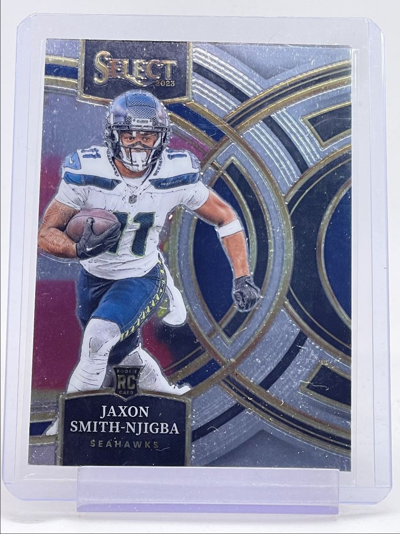 JAXON SMITH-NJIGBA 2023 SELECT PREMIER LEVEL ROOKIE SEAHAWKS RC Q0208