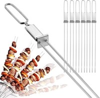 SchaschlikspießE Edelstahl GrillspießE Fleisch GemüSe Wiederverwendbar, Set 6