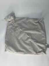 Angel Dear Gray Elephant Lovey Baby Security Blanket Plush Knotted Used