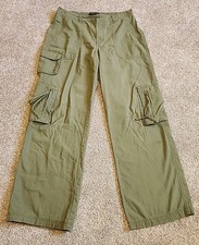 Aeropostale Relaxed Cargo Womans Pants Size Medium Green