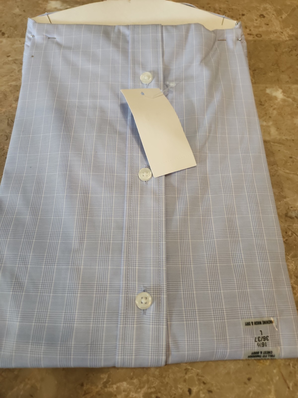 Tommy Hilfiger Men S Dress Shirt Regular Fit Essentials Classic Blue-16.5 36/37 image 4