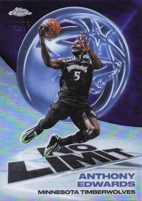 2025-26 Topps Chrome Update #IP-10 Anthony Edwards No Limit Purple #/75