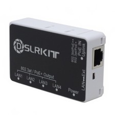 PoE  90watt 5 Port Gigabit PoE Passthrough Switch Extender Repeater 802.3bt ...