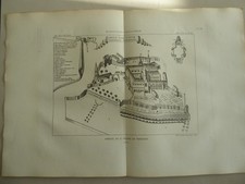 Gravure sur VERGE*ABBAYE DE St PIERRE DE FERRIERES*Loiret*1869* PL No