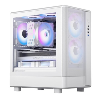 Micro-ATX PC Case, Pre-Install 3 PWM ARGB Fans Computer Case, High Heat Dissi...