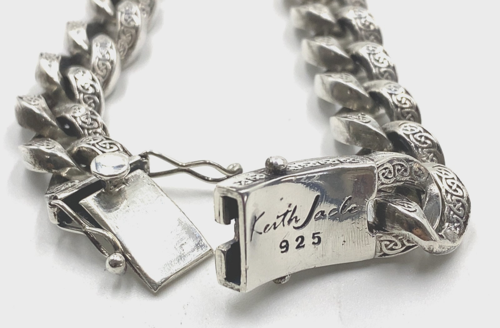 Keith Jack Solid Heavy 925 Silver Celtic Knot Cur… - image 6