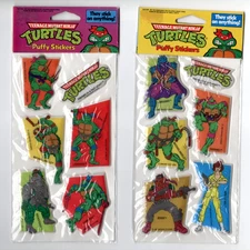 Teenage Mutant Ninja Turtles TMNT 1988 Puffy Stickers Mirage studios Henry Gordy