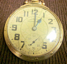 HAMILTON RAILWAY SPECIAL 10K GOLD FILLED 21 JEWEL POCKET WATCH KEPT TIME