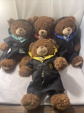 Set of 4 Harry Potter Build A Bear House Bears with Hoodies  Uniforms with Tags