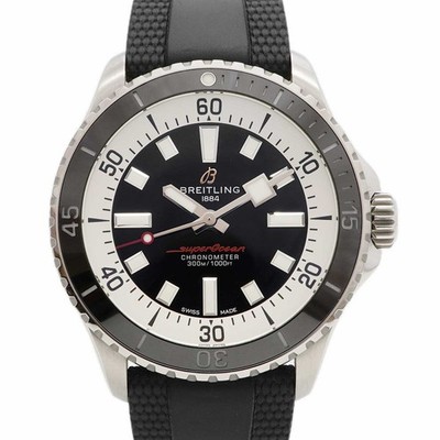 BREITLING WATCH SUPEROCEAN A17375 AUTOMATIC BLACK STAINLESS STEEL/RUBBER MEN'S