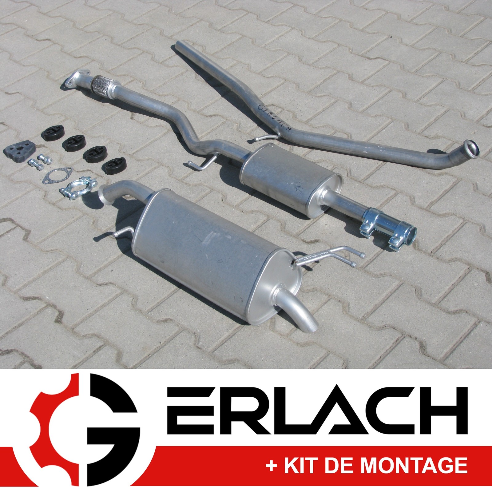 Echappement silencieux pour KIA Picanto réduit le bruit moteur essence 1.0 et 1.1