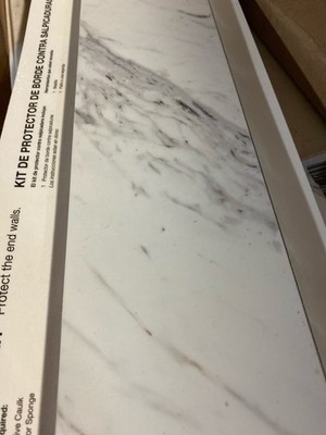 Hampton Bay 16737119994925 Calcutta Marble Endsplash Kit for Laminate Countertop