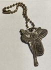 Vntg Western Parade Saddle Watch Key Fob Blank Ranch Branding Cross Stacked On B — photo 3