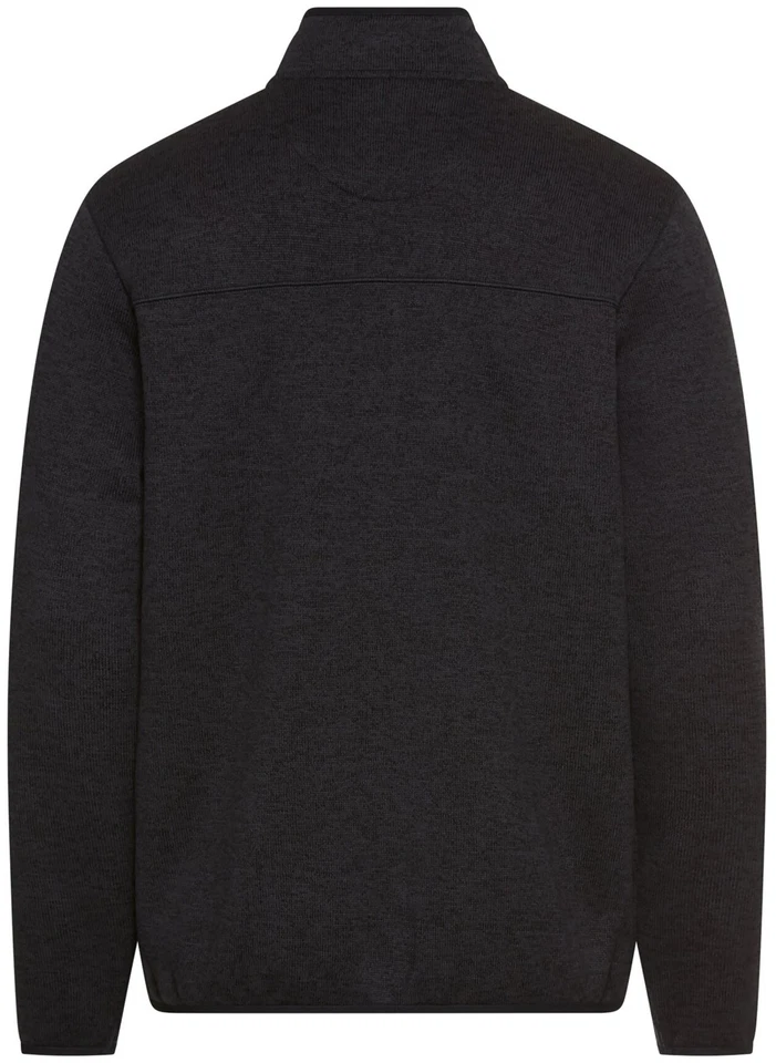 Camel Active Strickjacke Regular Fit Stehkragen Reissverschluss dunkelblau - Bild 2 von 3