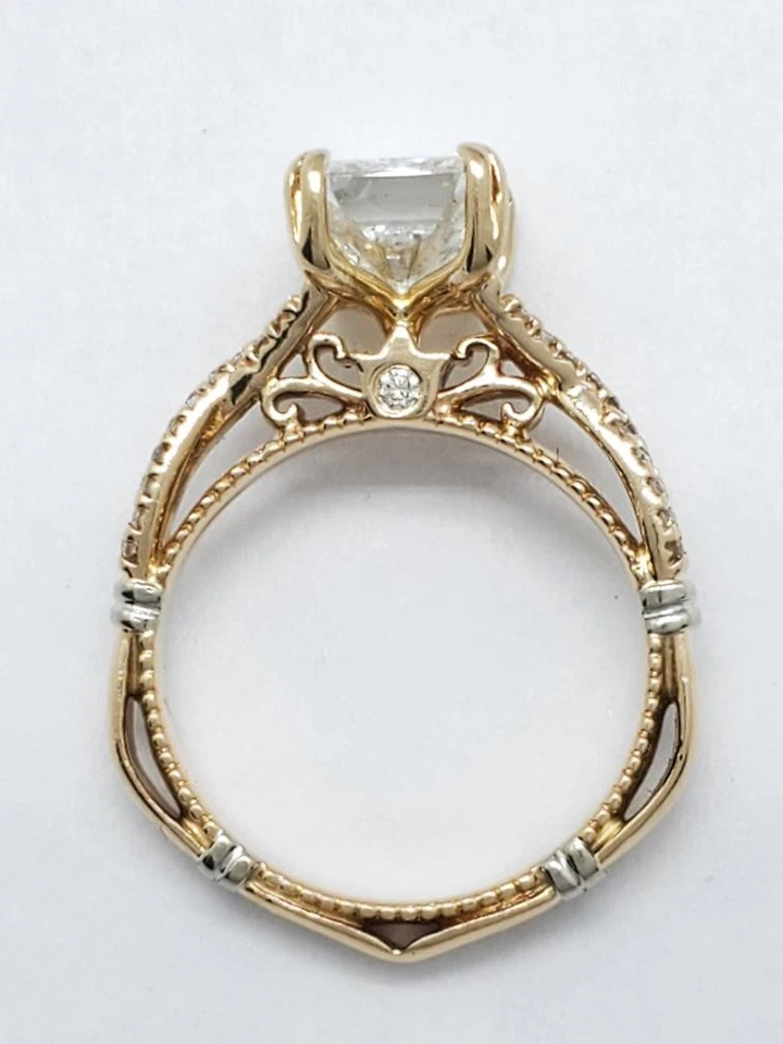 Anillo de compromiso de diamantes GIA 2,01 QUILATES de oro amarillo macizo de 14 quilates talla 4,5 (AP1127339) Foto 4 de 4