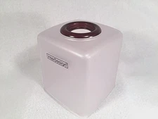 Bathroom Tissue Boutique Box Cover Translucent Clear Espresso Frosted
