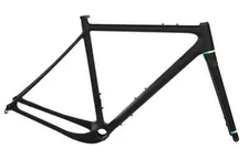 Open UPPER Matte Black Gravel Bike Frameset - Medium