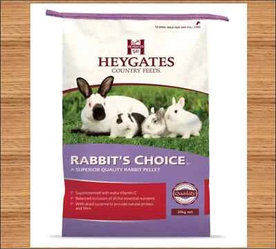 Heygates Rabbits Choice Pellets 1.5kg 5kg 20kg Rabbit & Guinea Pig Food Vit C