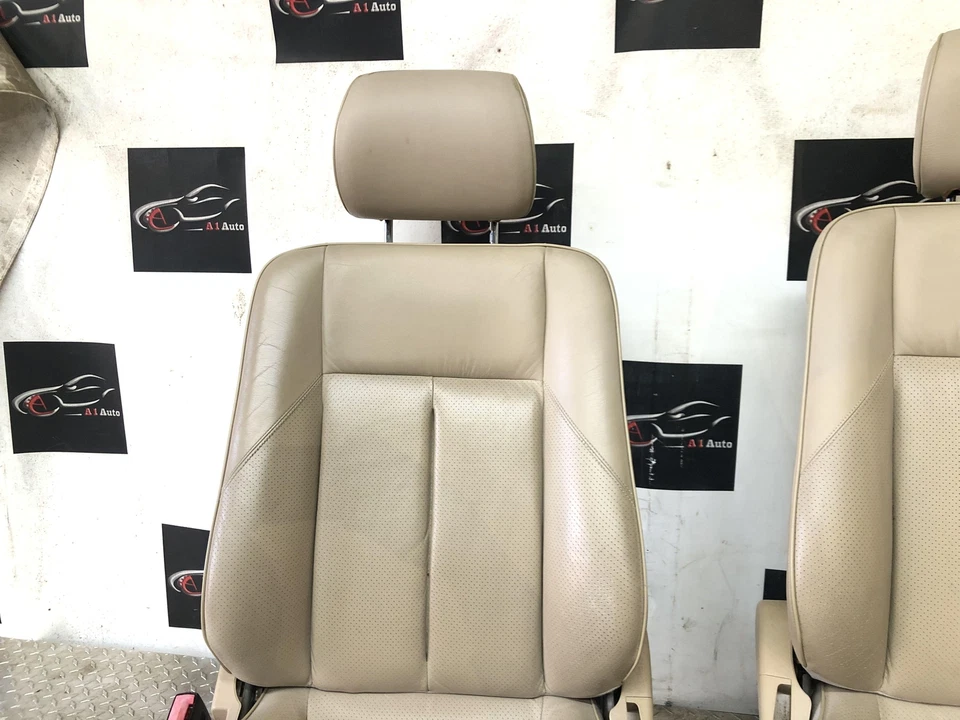 1994 - 2000 Mercedes Benz W202 C280 Front Seat Set Leather Beige Nice Oem Foto 4 de 4