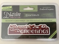 Crafters Companion DIE'SIRE Edge'ables Seasons Greetings New