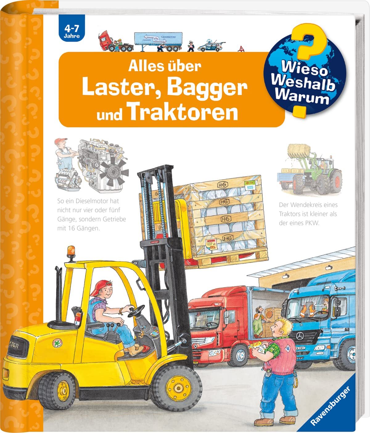 Andrea Erne Wolfgang Metzg Alles über Laster, Bagger und Traktor (Anello, filo)