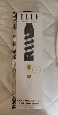 ELLE Ceramic Spiral Curling Iron 2'', 1 3/4'' & 1 1/4''