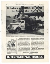 1940 IH, International Harvester Truck Ad: Transit Mixed Concrete Tandem Dually