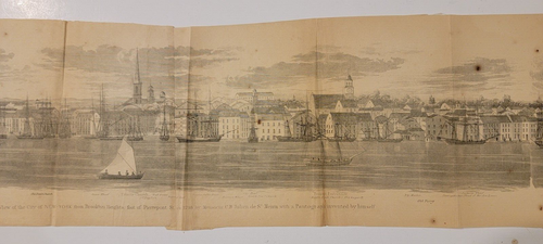 Panoramic view City of New York from Brooklyn Heights Valentine’s 1861 Hayward - Picture 5 of 24