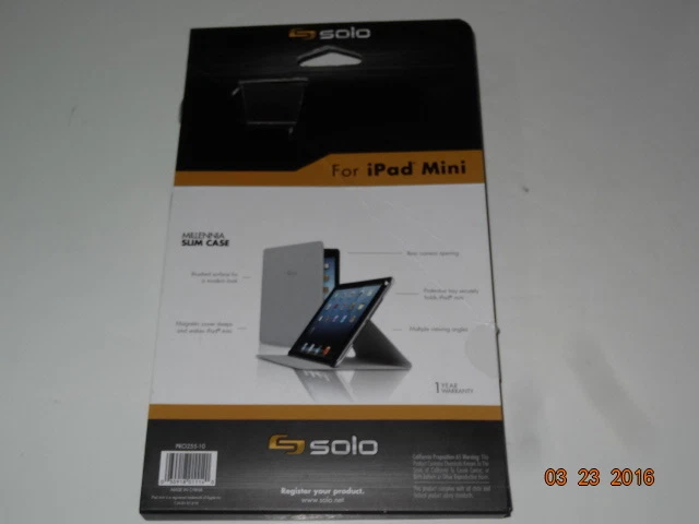 SOLO Millennia Slim Case for iPad mini GEN 1-2-3 - Image 3 of 3