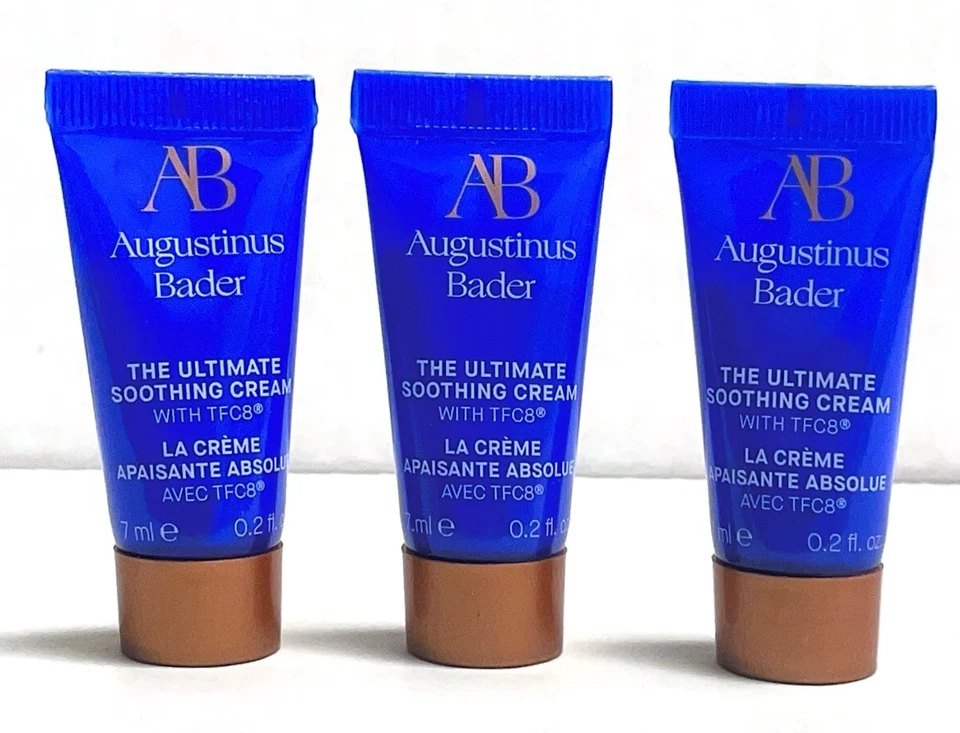 3X Augustinus Bader The Ultimate Crema Calmante (0,2 oz / 7 ml) *NUEVO EN CAJA / ¡FRESCO! Foto 2 de 3