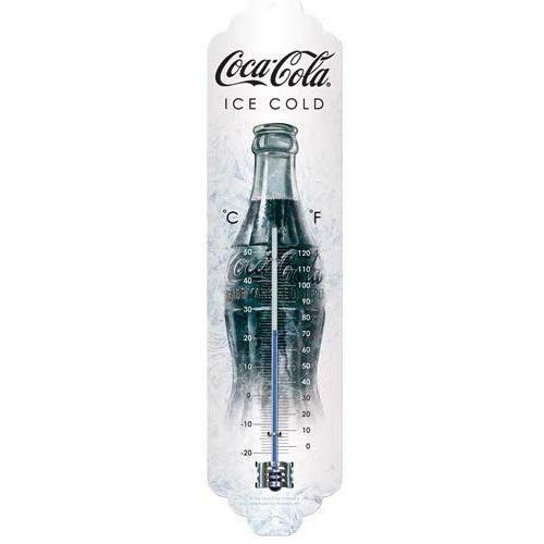 Coke Ice White Metal Thermometer Made in Germany by Nostalgic Art - Coca Cola - Picture 1 of 2