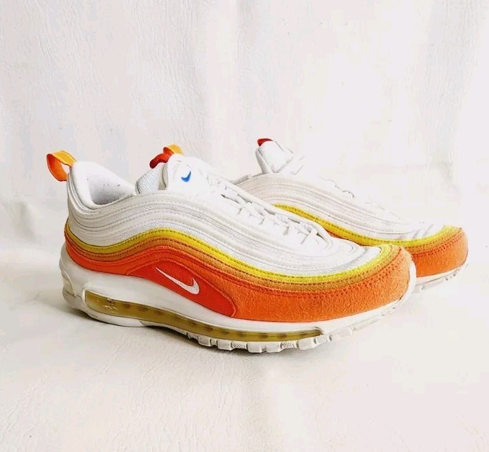 Nike Air Max 97 Athletic Club White Yellow Orange DQ8237-800 Men's