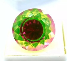 Pitambari Sapphire Bi-Color Round Cut 7-8 Ct Natural Certified Loose Gemstone