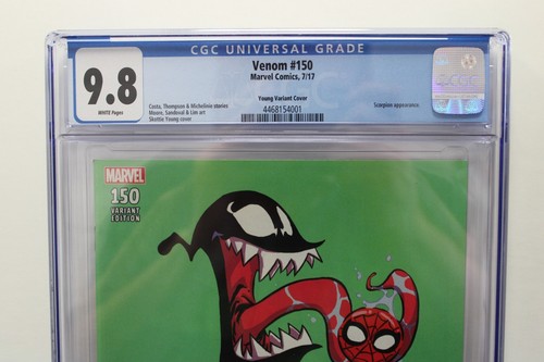 VENOM #150 CGC 9.8 WHITE Venom Skottie Young Variant, Marvel 2017 - Picture 2 of 3